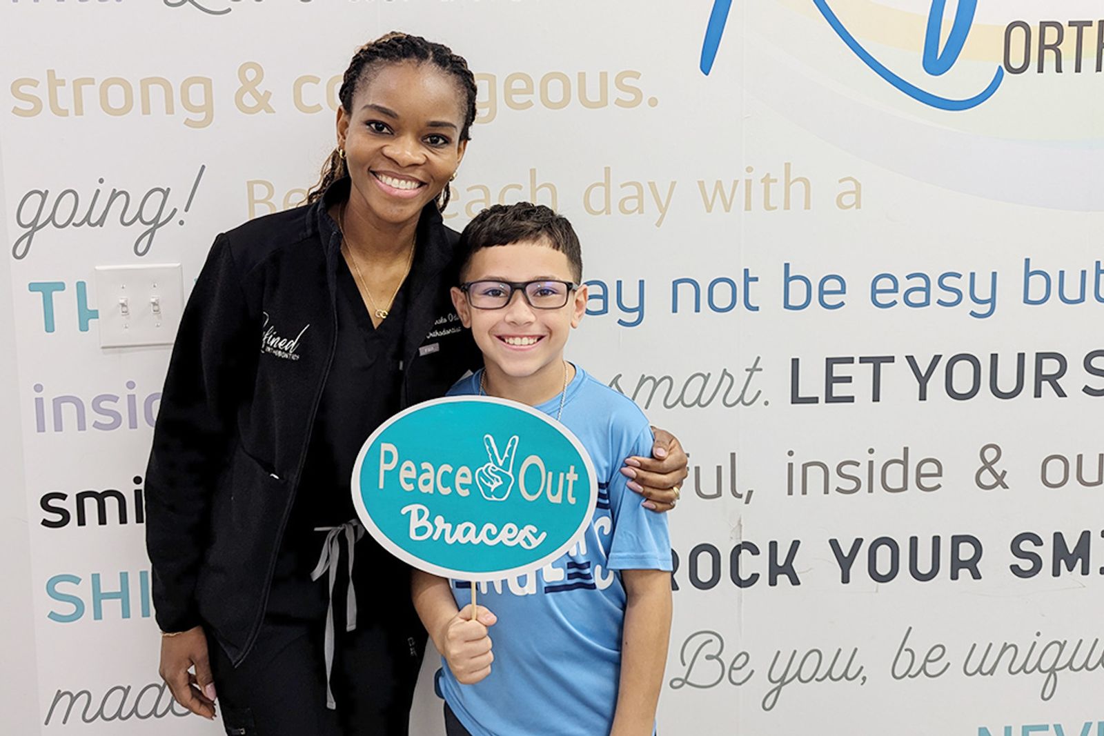 Braces-off celebration at Refined Orthodontics